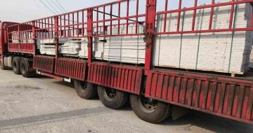 淄博 白麻荔枝面外墙干挂，工厂装车日常