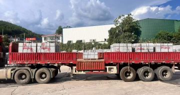 淄博 芝麻灰花岗岩地铺石出货日常