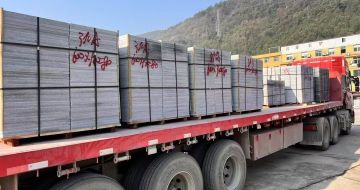 淄博 芝麻灰地铺石出货日常