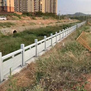 淄博 白麻河道栏杆效果展示图