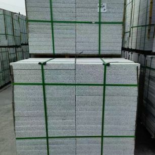 淄博 芝麻白火烧，园林广场市政工程地铺石，1.8~5.0厚均有现货