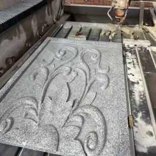 淄博 白麻别墅干挂雕花板