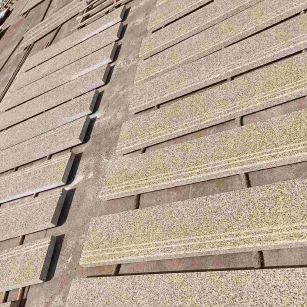 淄博 黄金麻花岗岩光面楼梯踏步