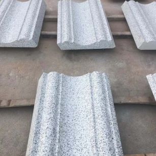 淄博 白麻花岗岩光面别墅线条