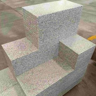 淄博 白麻花岗岩荔枝面地铺石