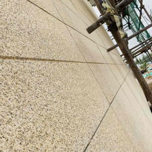 淄博 黄金麻花岗岩荔枝面外墙干挂石材效果示例