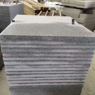 淄博 芝麻白5公分火烧地铺成品，900*400，规格可定制