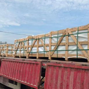 淄博 芝麻白花岗岩地铺石出口专车-泰国游