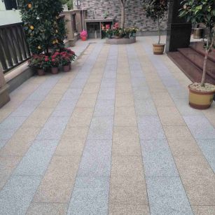 淄博 黄金麻白麻荔枝面庭院铺装展示