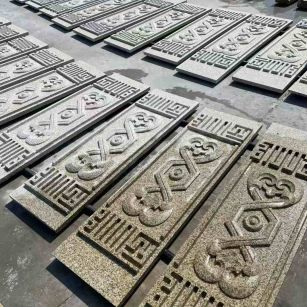 淄博 黄金麻花岗岩外墙雕刻板