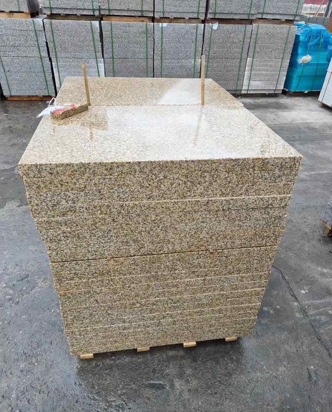 淄博 湖北黄金麻花岗岩石材荔枝面外墙石材