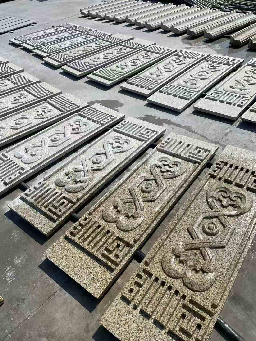 淄博 黄金麻花岗岩外墙雕刻板