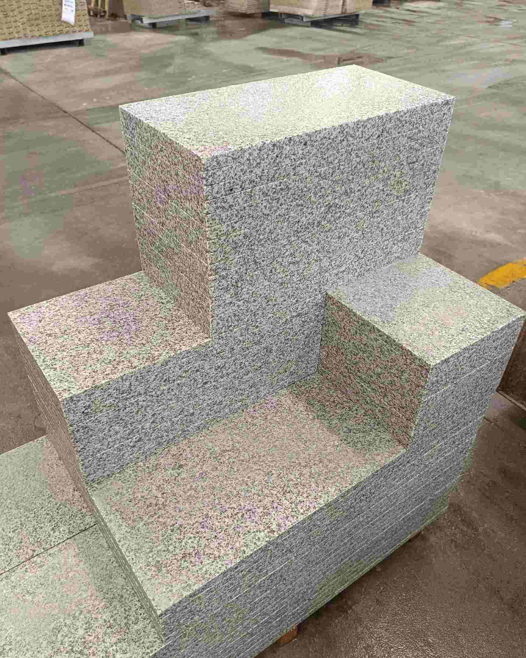 淄博 白麻花岗岩荔枝面地铺石