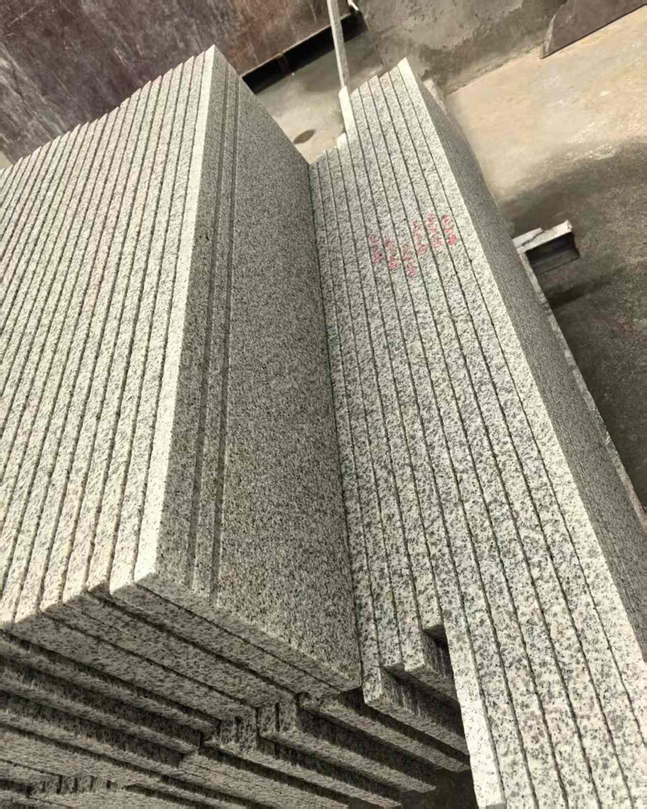 淄博 白麻荔枝面花岗岩楼梯踏步