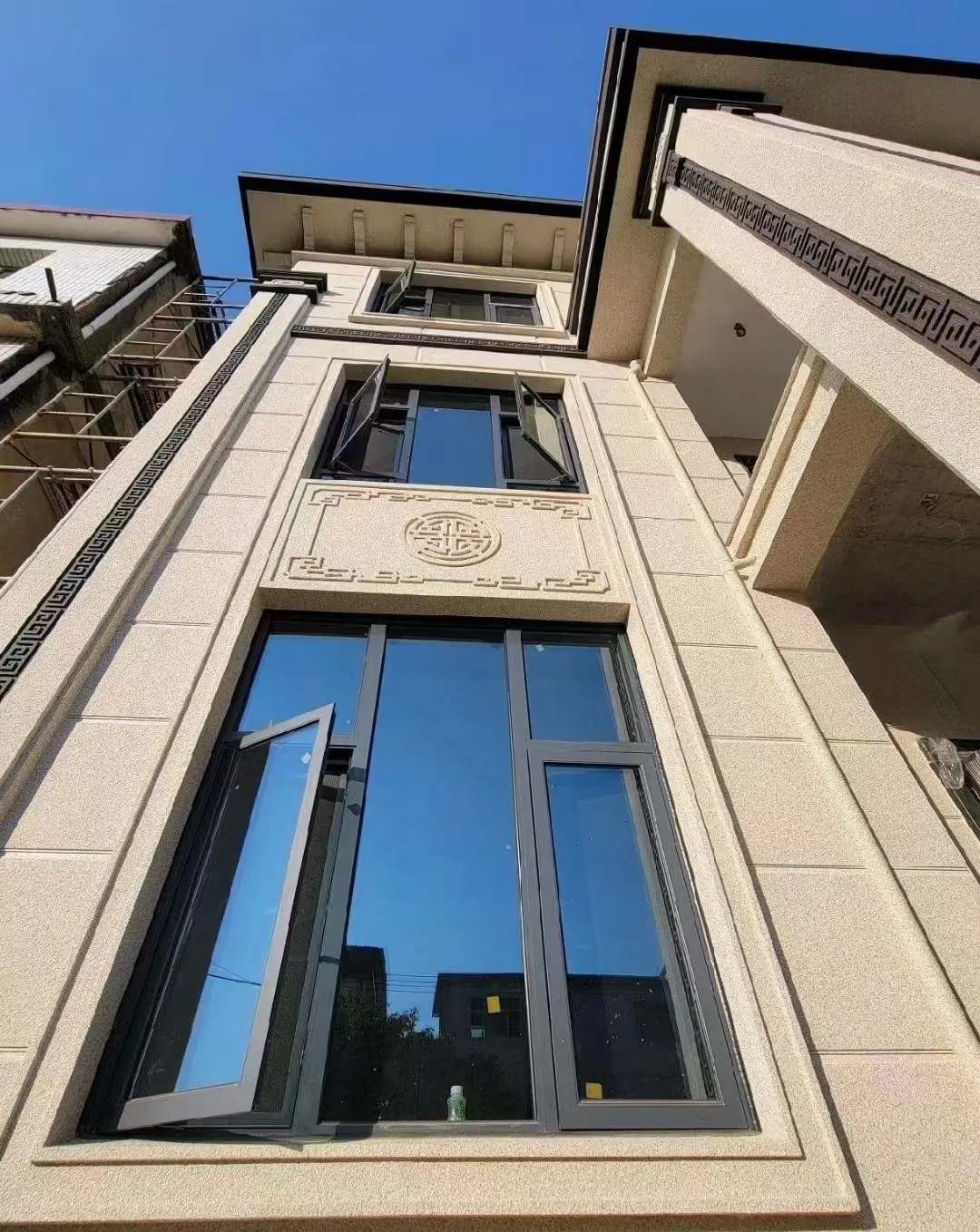 淄博 黄金麻荔枝面别墅外墙干挂效果展示