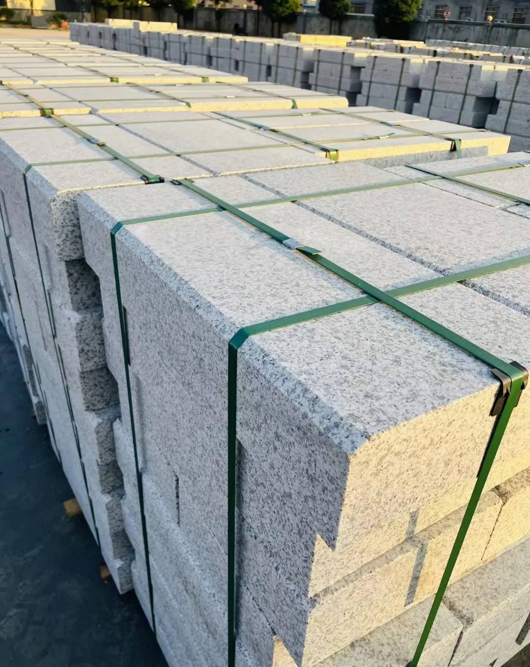 淄博 白麻花岗岩路沿石，马路牙子，路缘石，平石，立缘石等